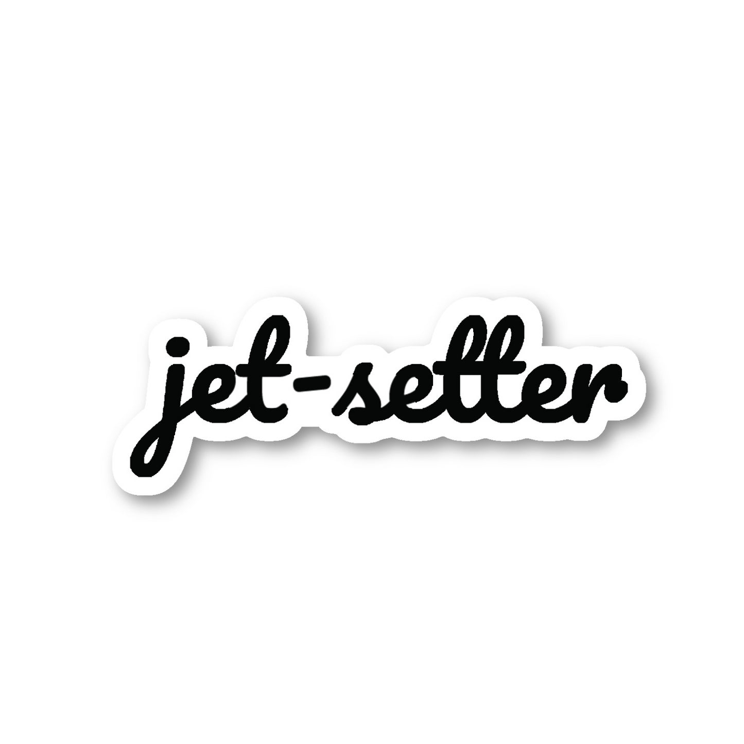 Jet Setter Vinyl Sticker