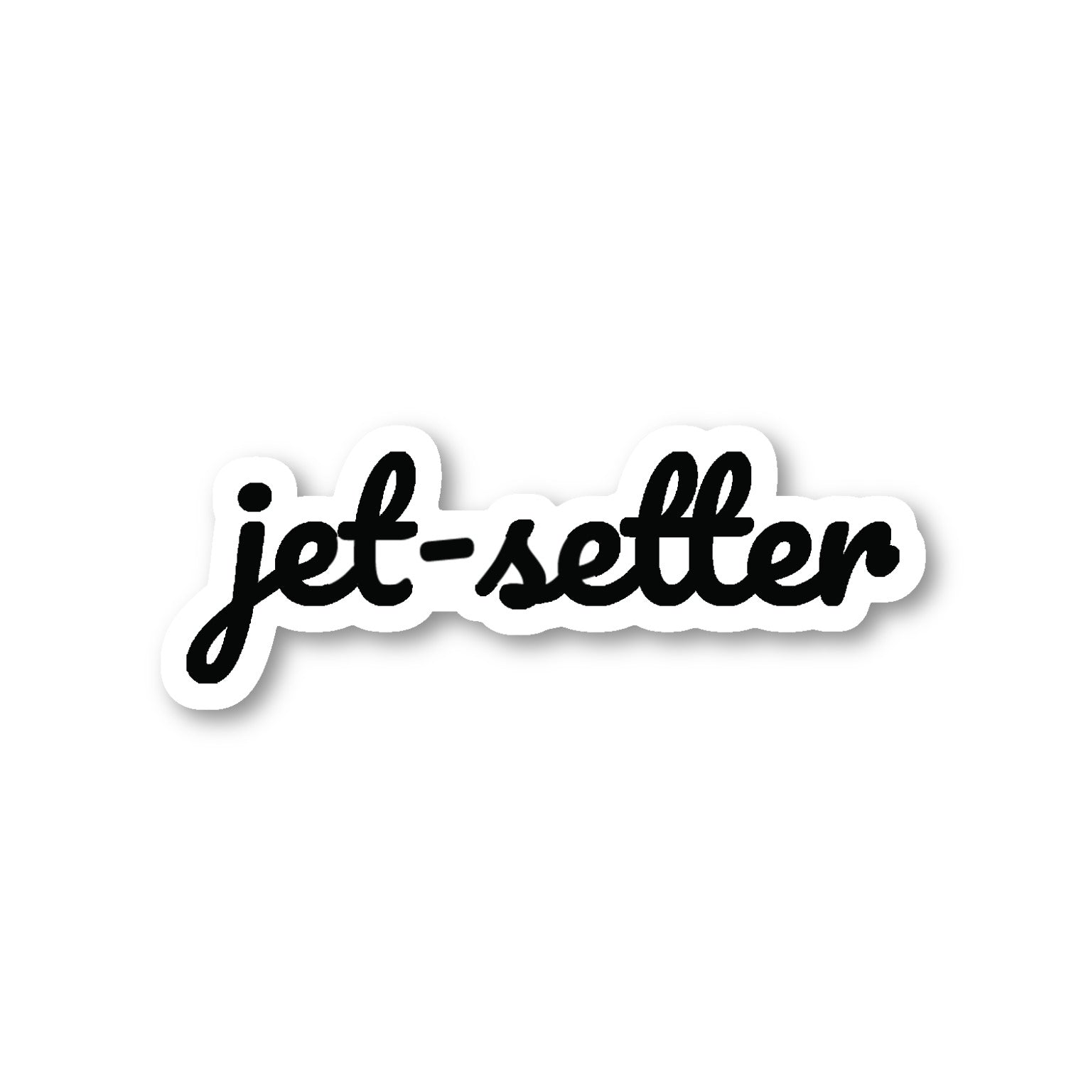 Jet Setter Vinyl Sticker