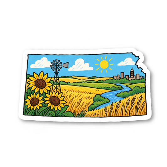 Kansas Vinyl Sticker