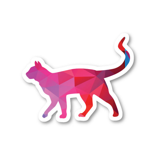 Cat Walking Vinyl Sticker