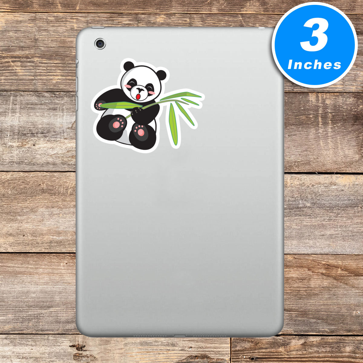 Panda Bear Eating Bamboo Leaves Vinyl Stickers