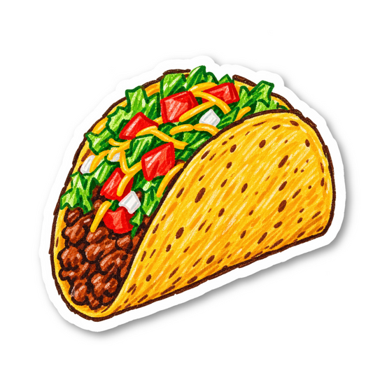 Latin Food Vinyl Sticker