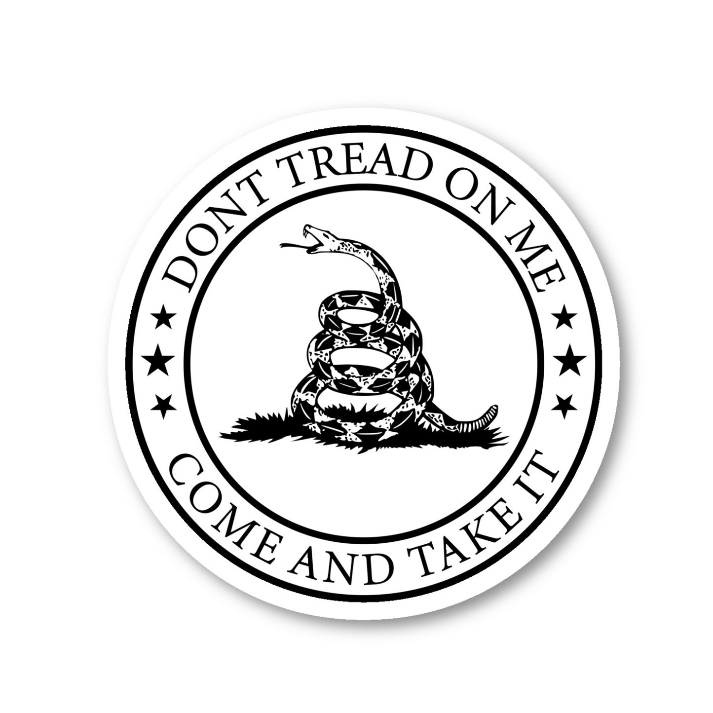 Dont Tred On Me Come And Get It Vinyl Sticker