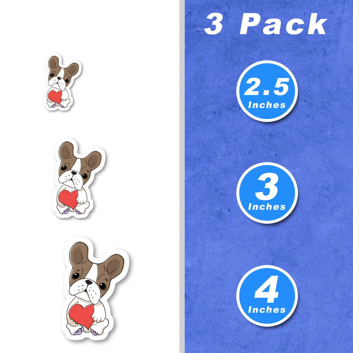 Frenchie Vinyl Stickers