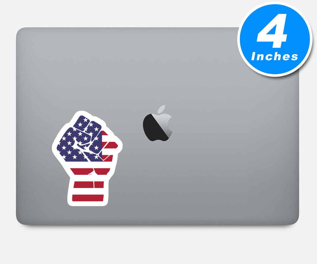 USA Pride Fist Vinyl Stickers