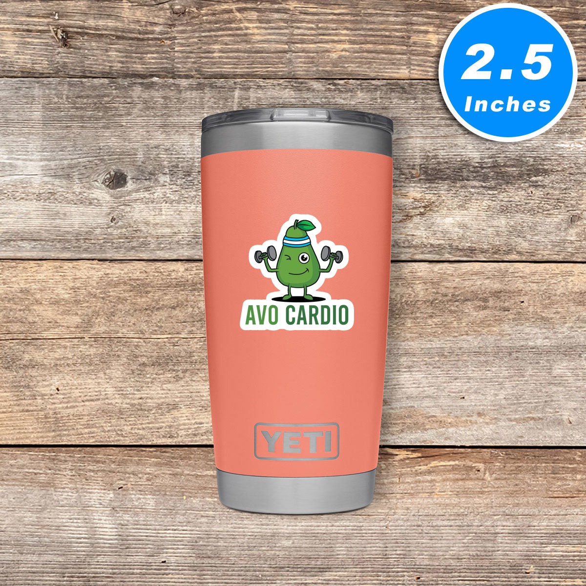 Avo Cardio Vinyl Stickers