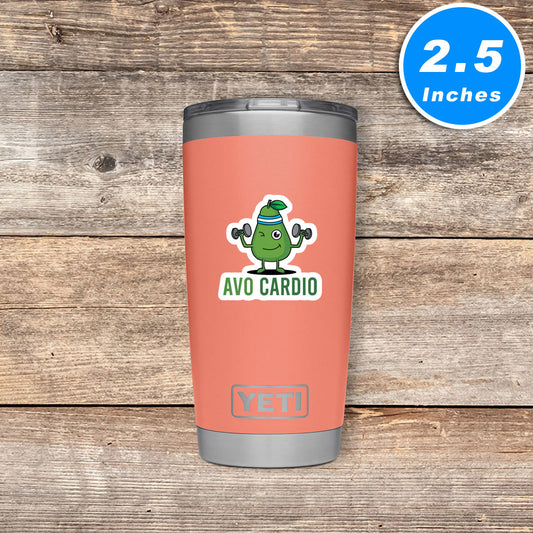 Avo Cardio Vinyl Stickers