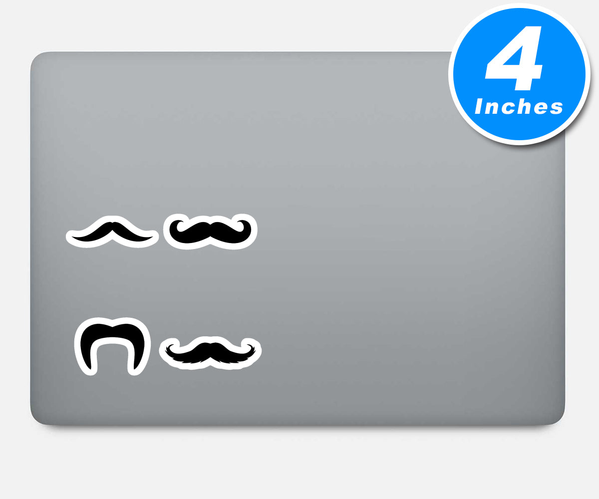 Mustache Vinyl Stickers