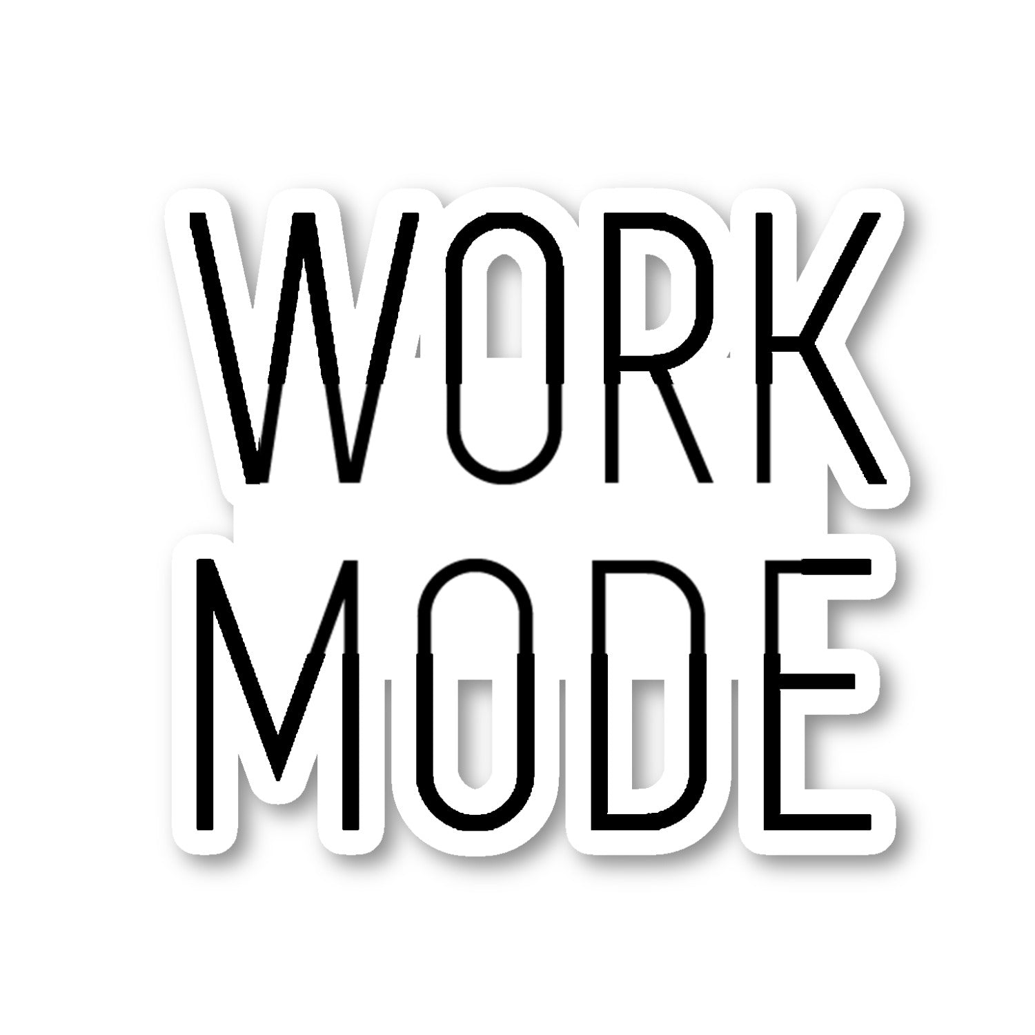 Work Mode Vinyl Sticker