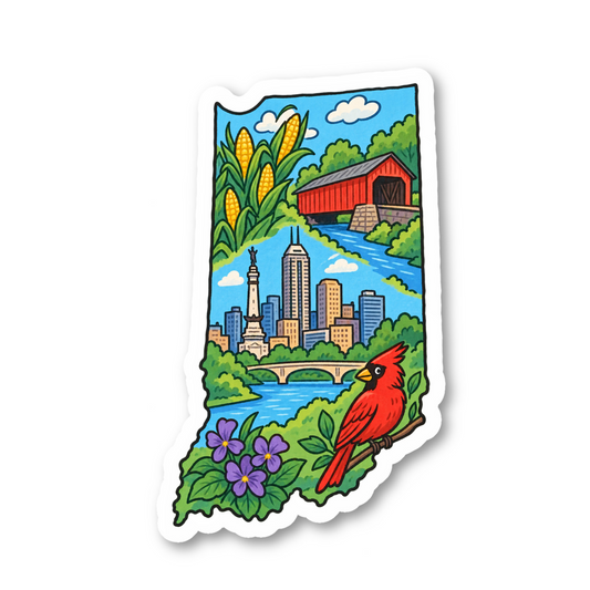 Indiana Vinyl Sticker