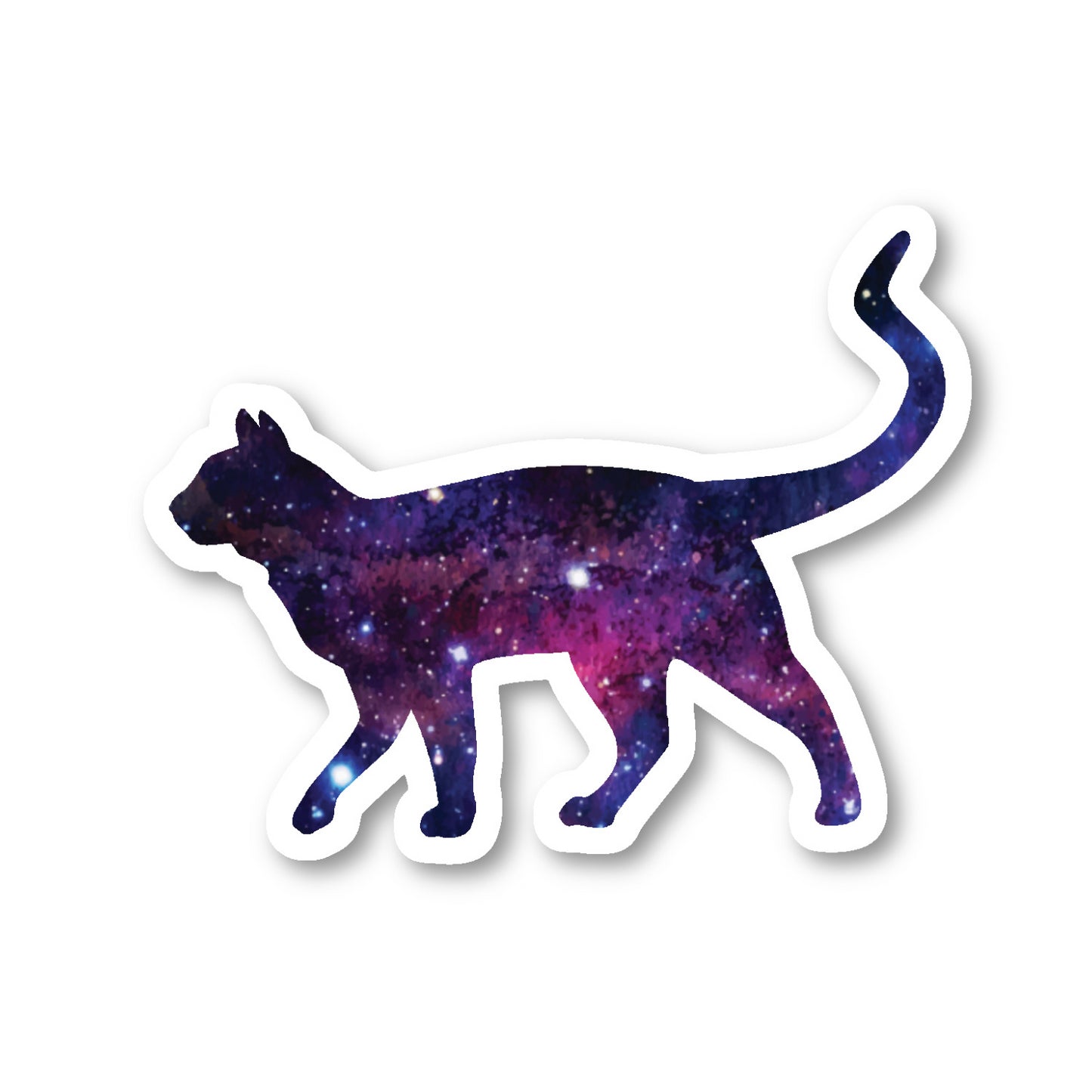 Cat Walking Vinyl Sticker