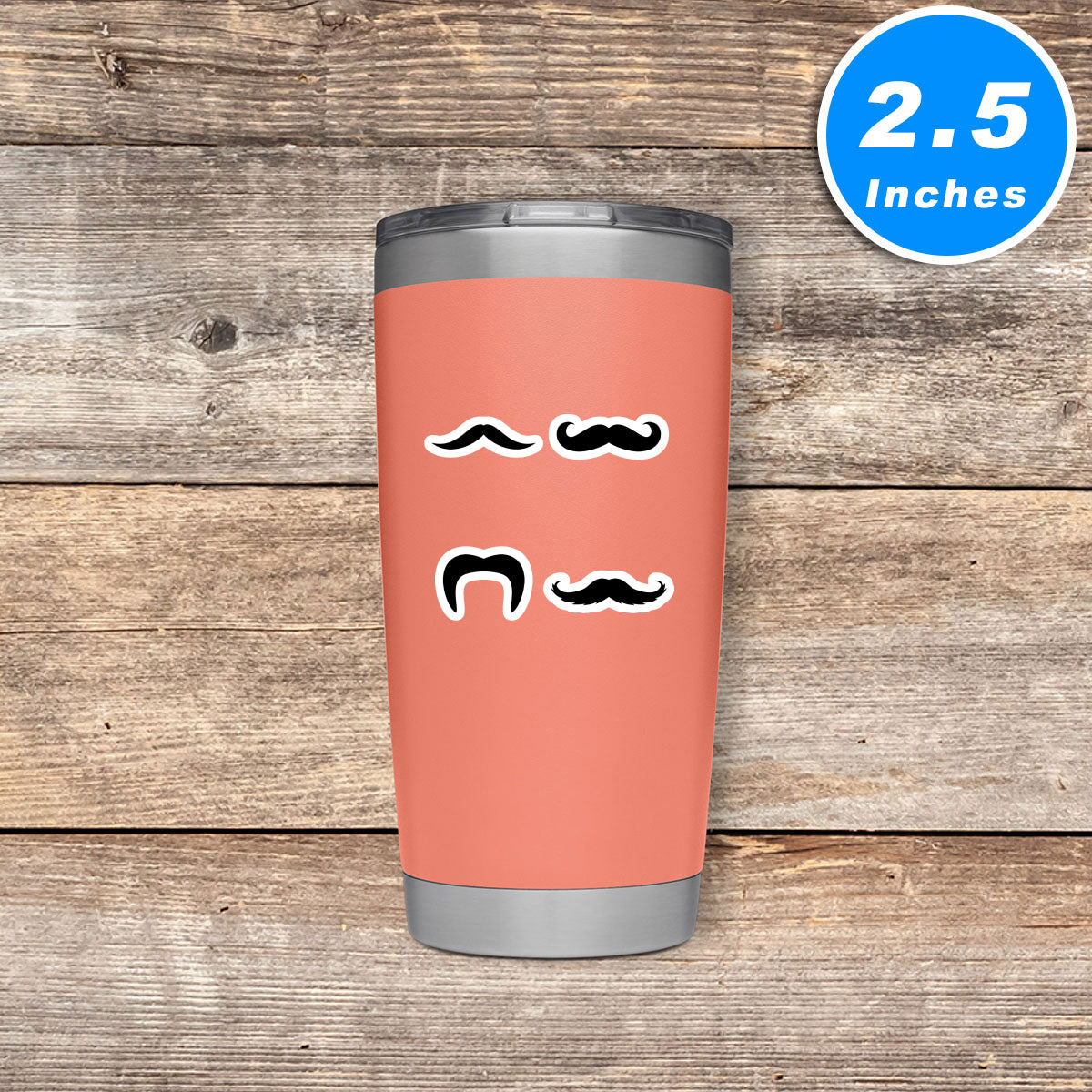 Mustache Vinyl Stickers