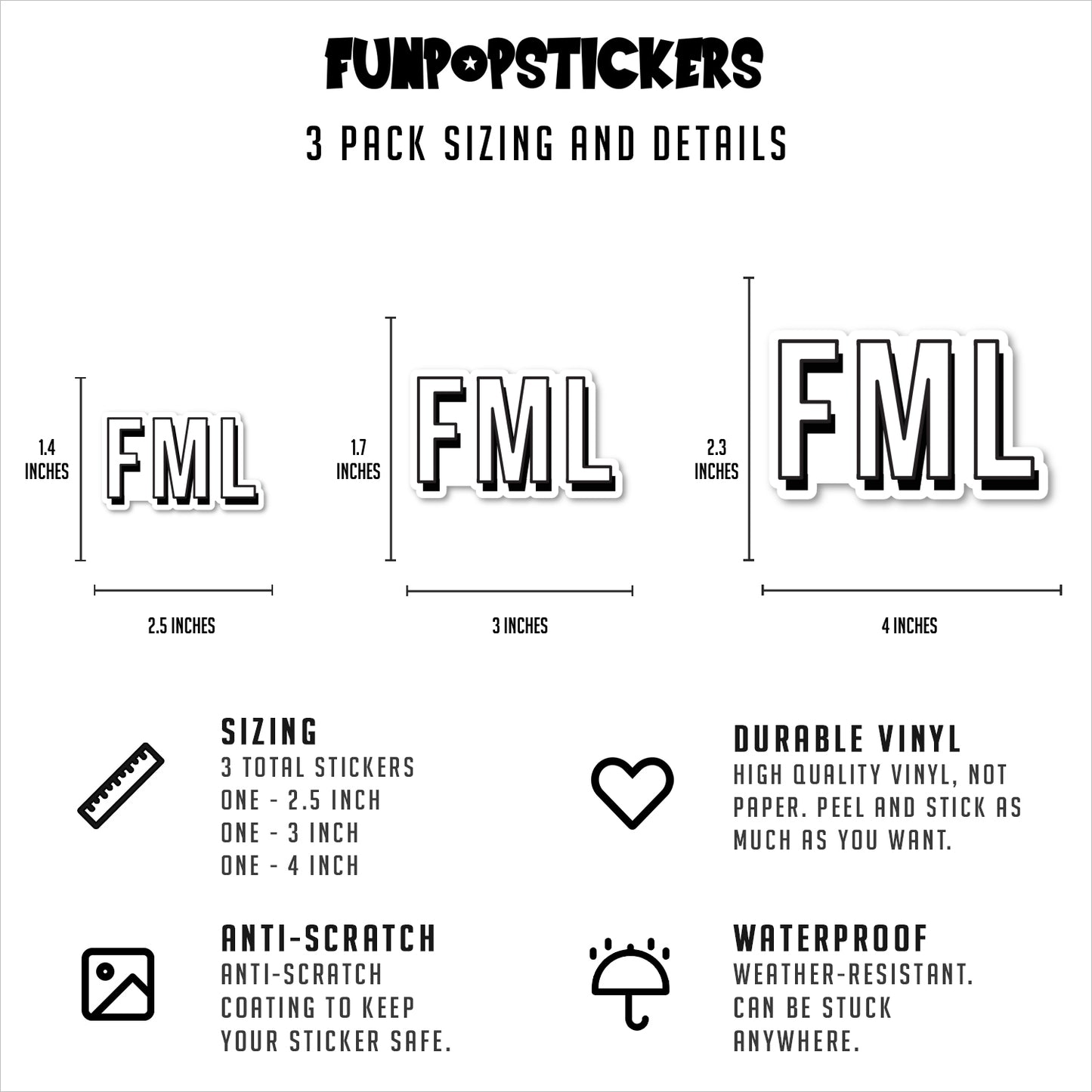 Fml Vinyl Stickers
