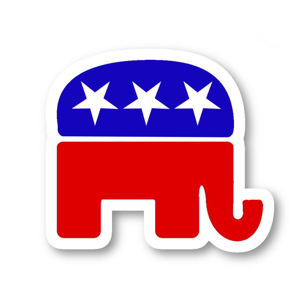 Republican Elephant Vinyl Sticker