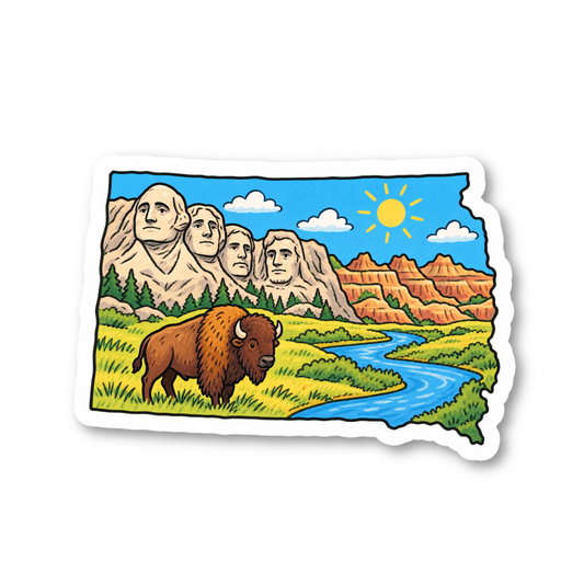 South Dakota Vinyl Sticker