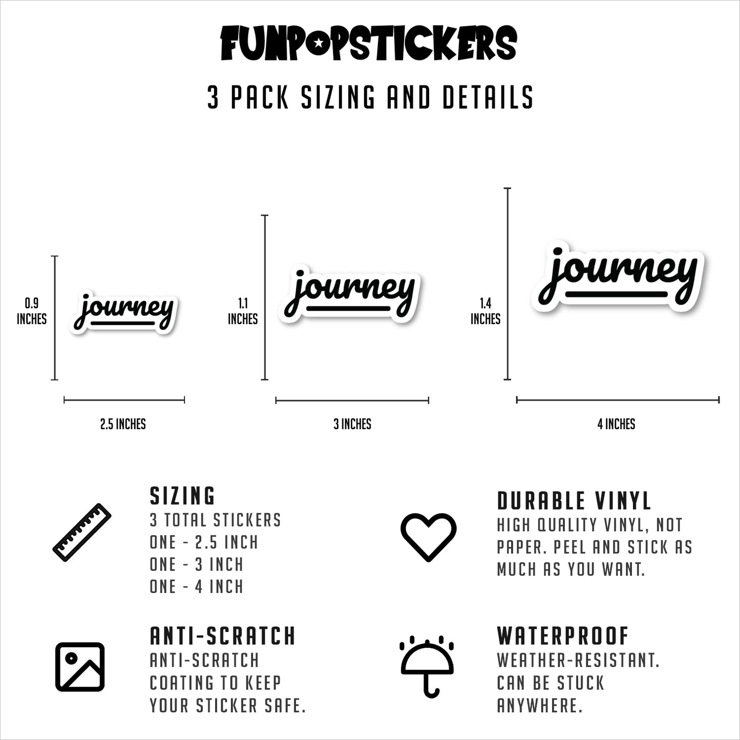 Journey Vinyl Stickers