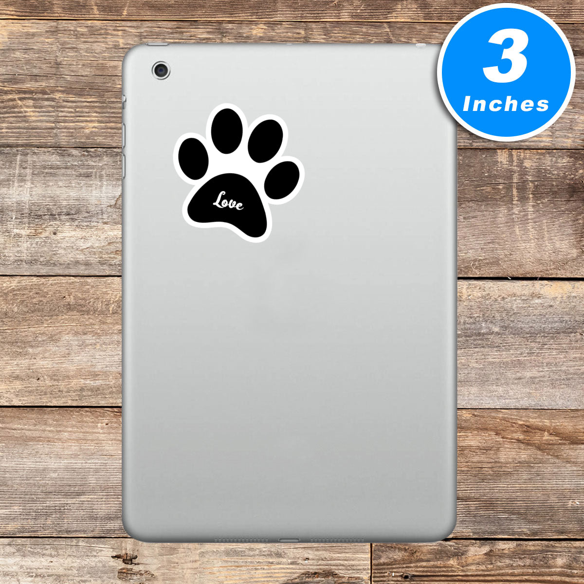 Dog Paw Love Vinyl Stickers