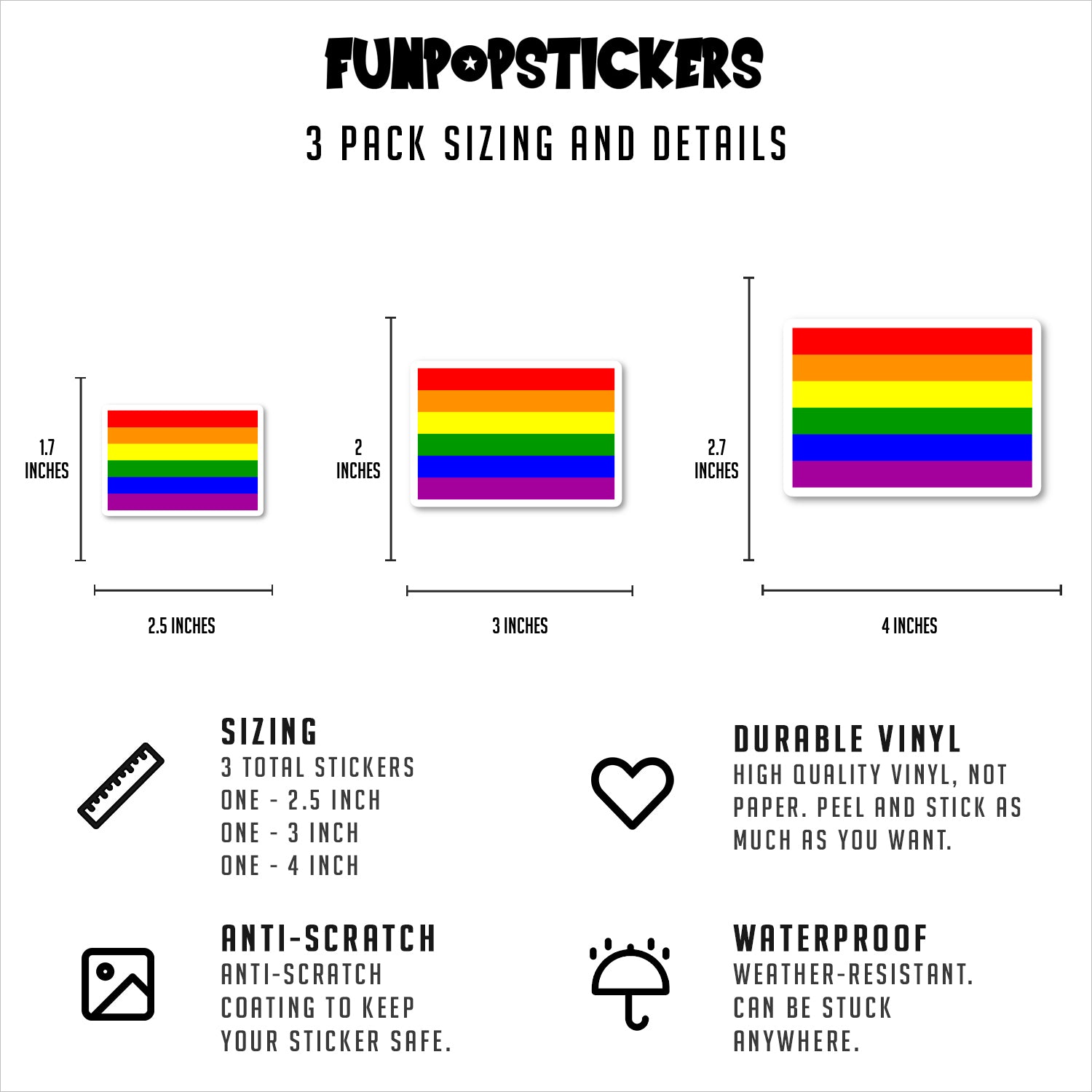LGBTQ Flag Vinyl Stickers