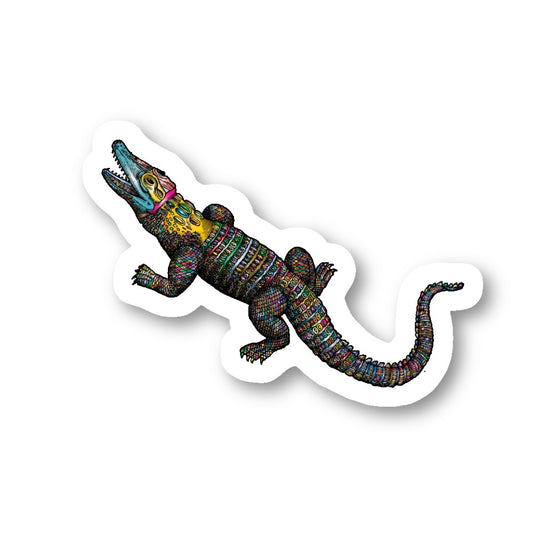 Alligator Colorful Vinyl Sticker