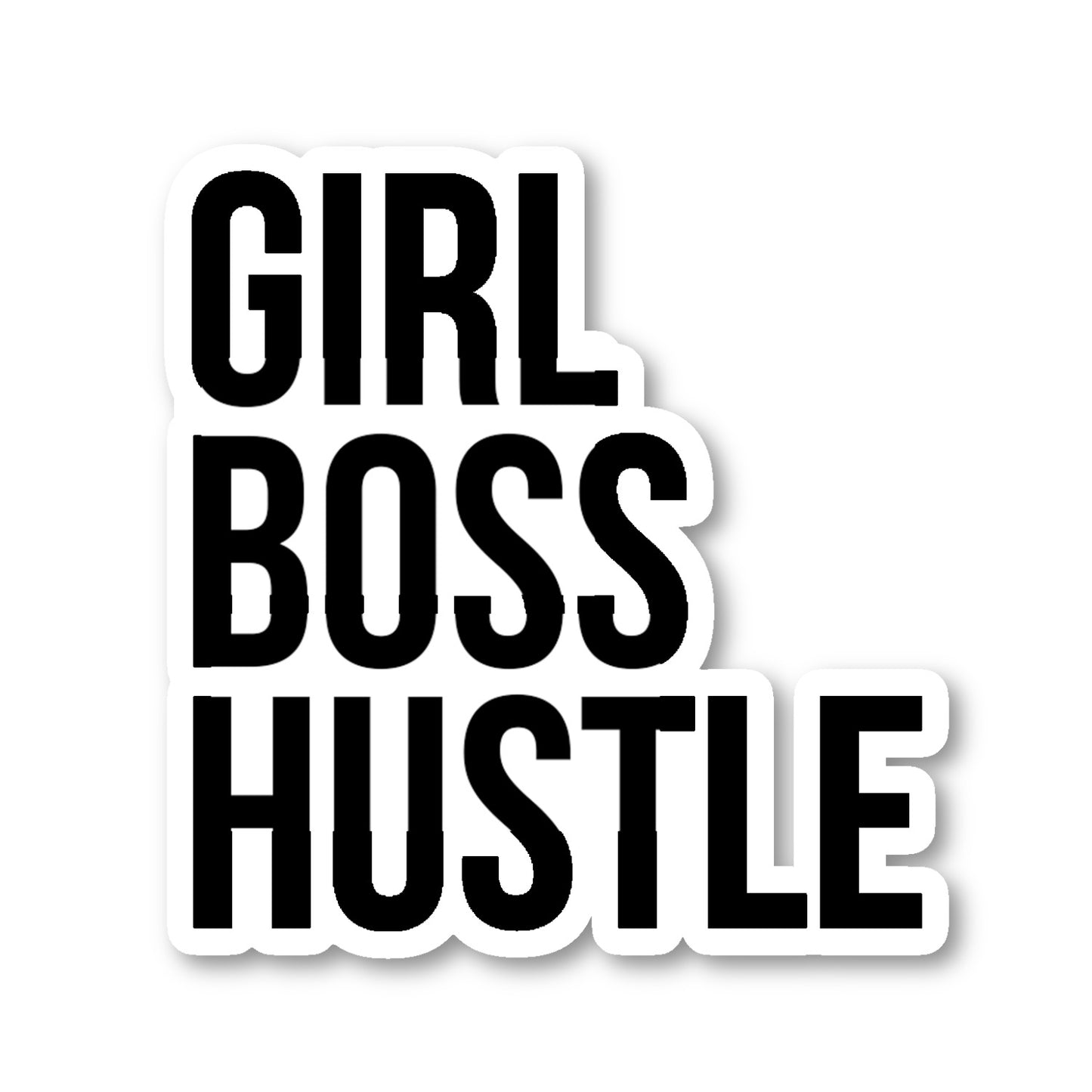 Girl Boss Hustle Vinyl Sticker