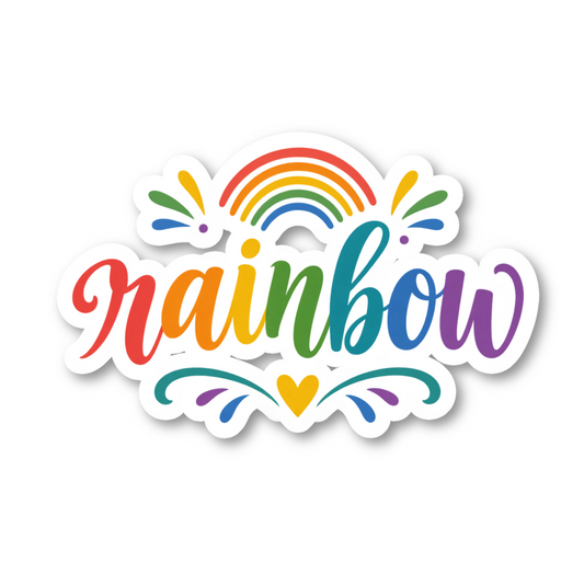 Rainbow Vinyl Sticker