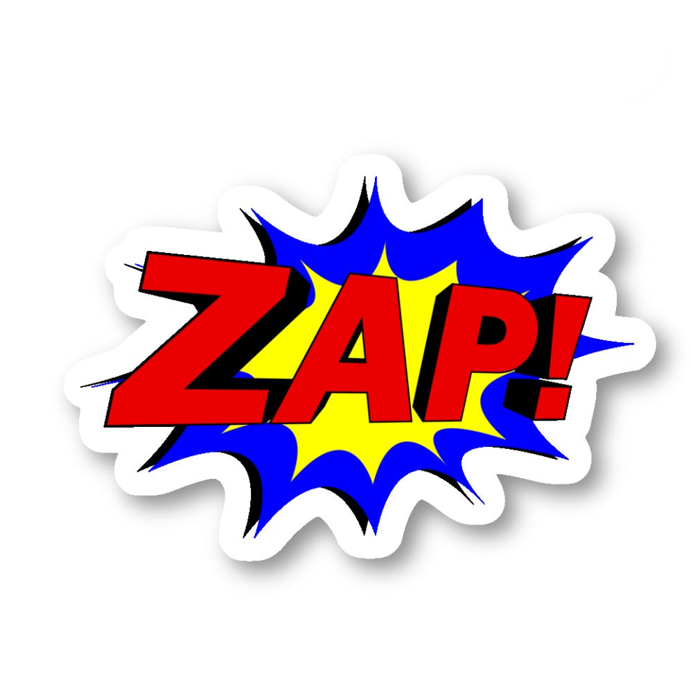 Zap Vinyl Sticker