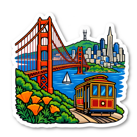 San Francisco Vinyl Sticker