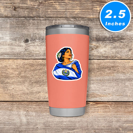 Salvadoran Pride Stickers Vinyl Stickers