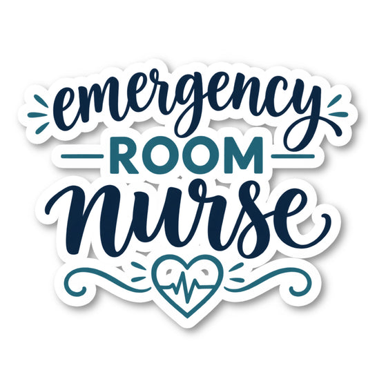 Emergency Room Nurse Vinyl Sticker
