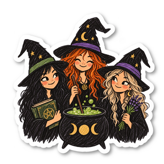Witches Vinyl Sticker