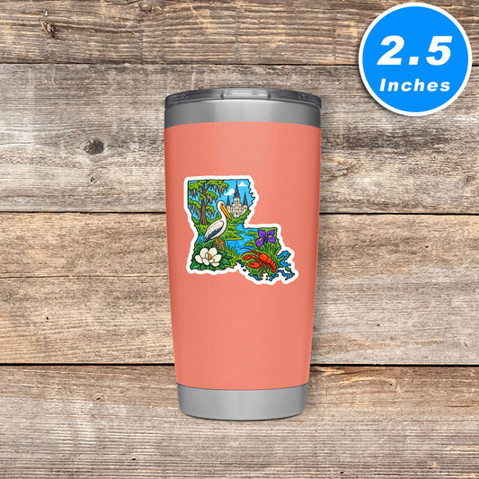Louisiana Vinyl Stickers
