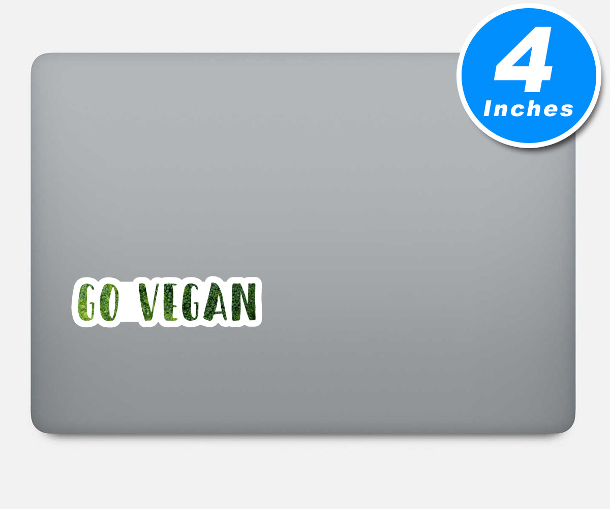 Go Vegan Vinyl Stickers