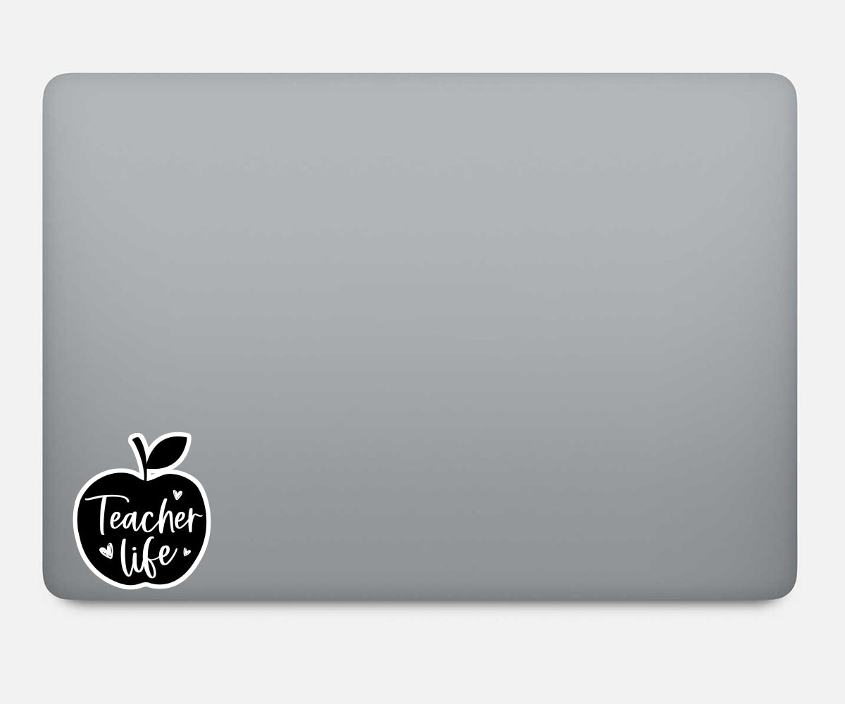 Teacher Life Apple For The Teacher Vinyl Stickers
