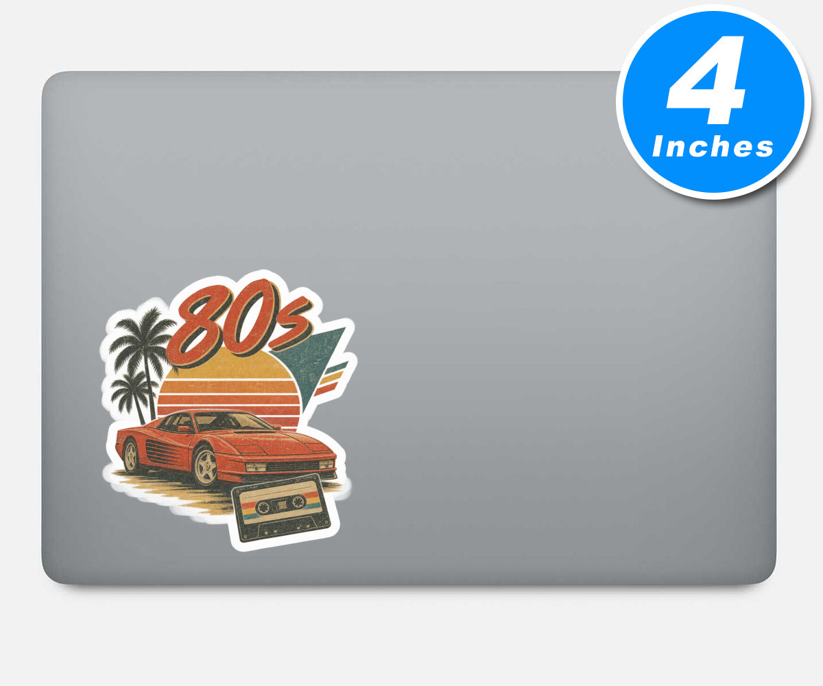 80s Vibes Vinyl Stickers