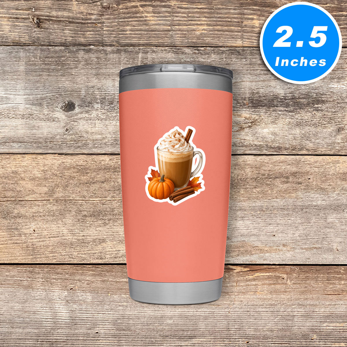 Fall Beverages Vinyl Stickers