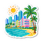 Miami Vinyl Sticker