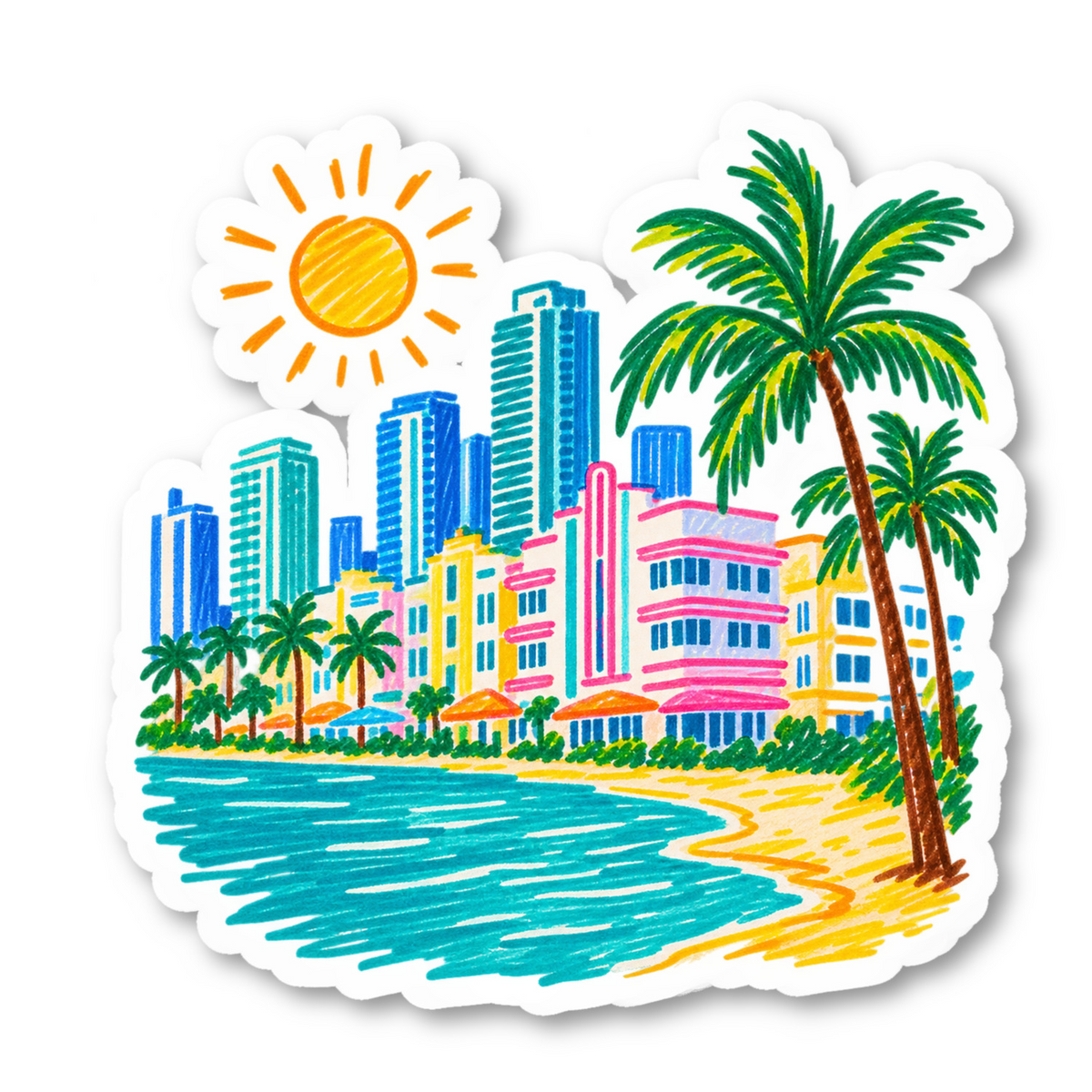 Miami Vinyl Sticker