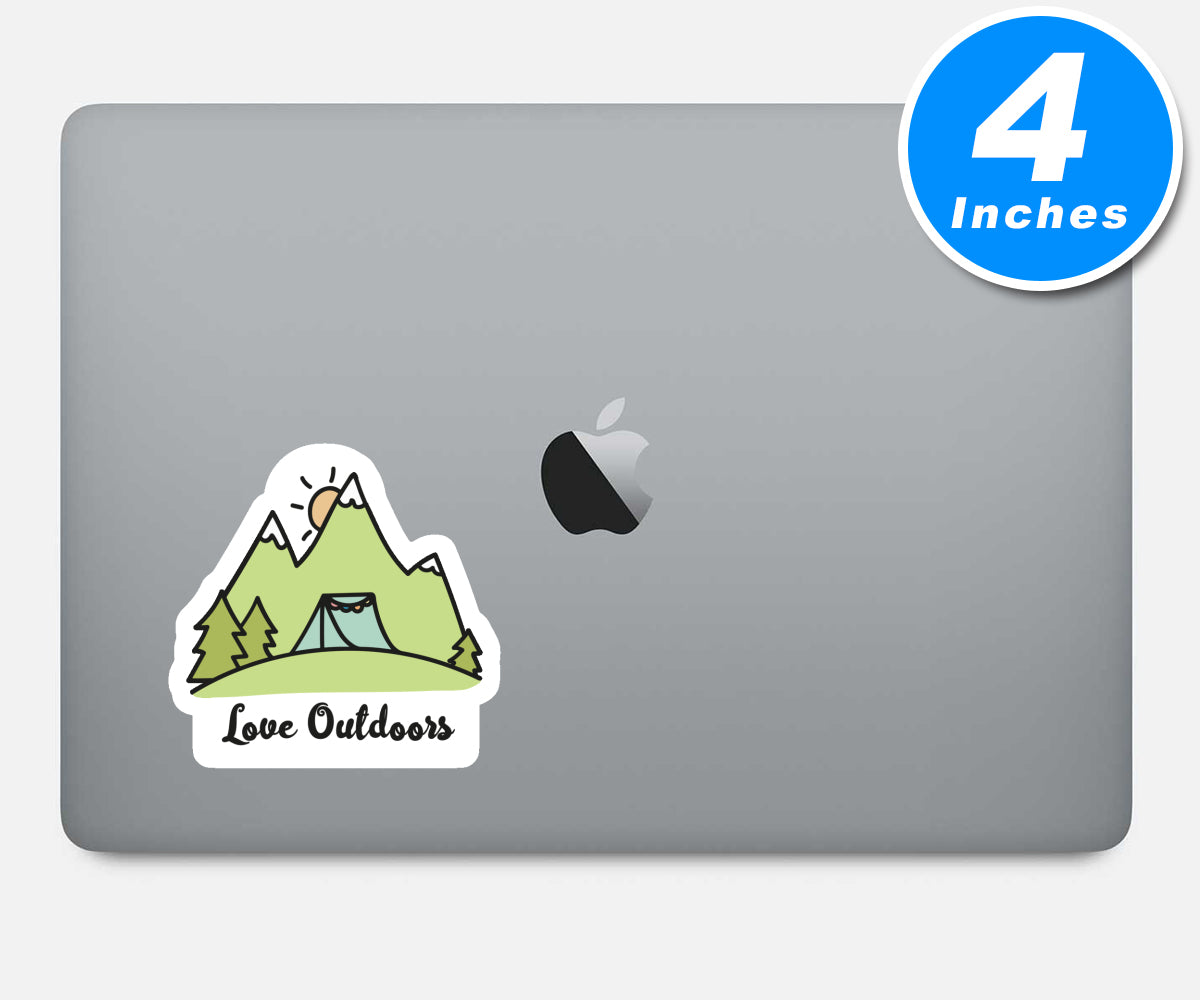 Love Outdoors Camping Vinyl Stickers
