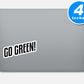 Go Green Vinyl Stickers