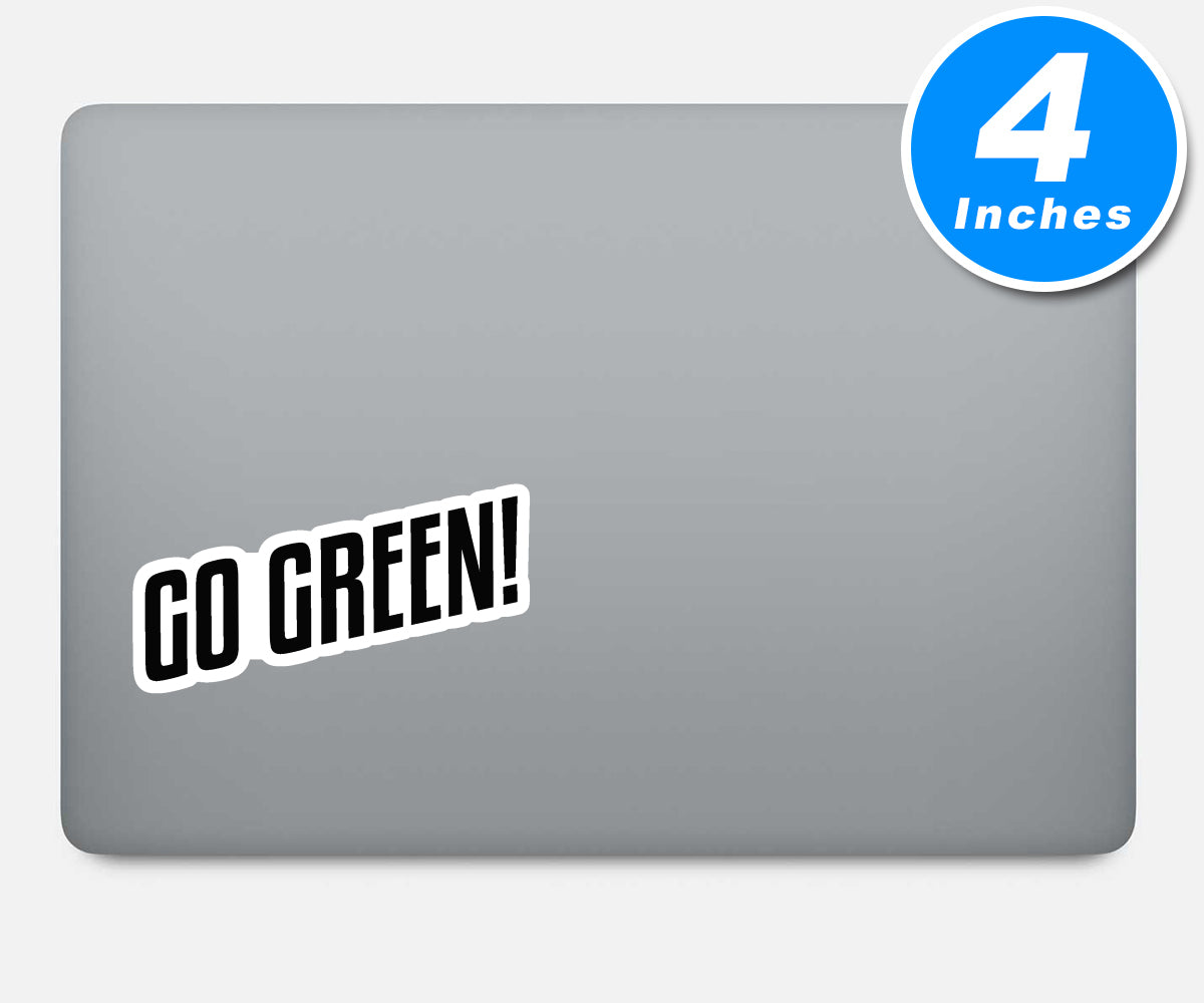 Go Green Vinyl Stickers