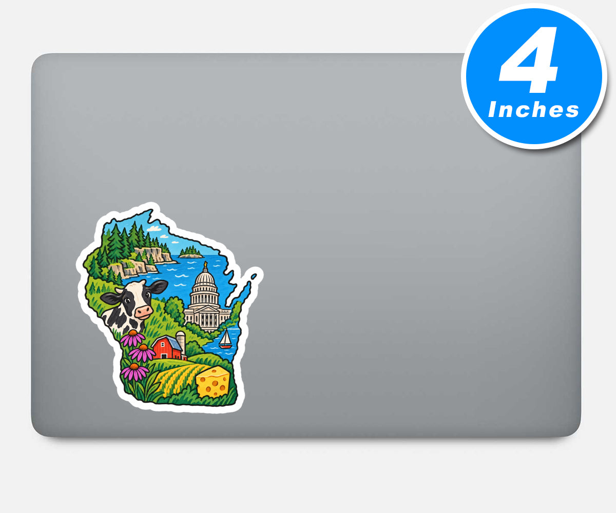 Wisconsin Vinyl Stickers