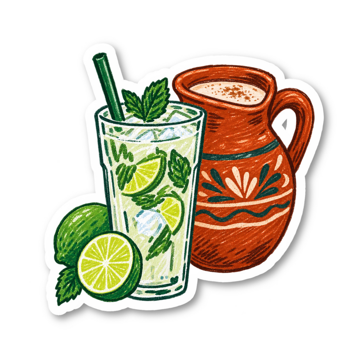 Latin Beverages Vinyl Sticker