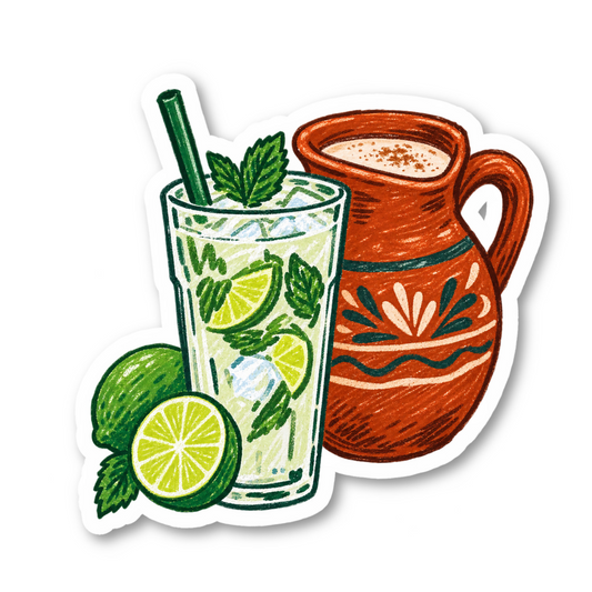 Latin Beverages Vinyl Sticker