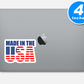Made In The USA Vinyl Stickers