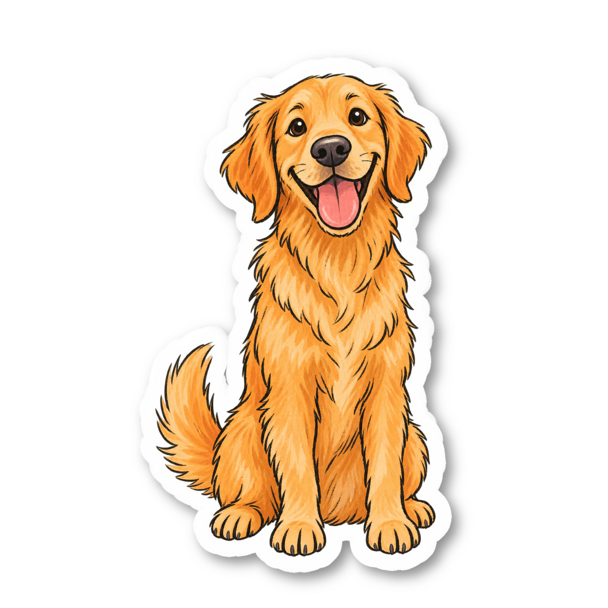 Dog Silhouette Vinyl Sticker