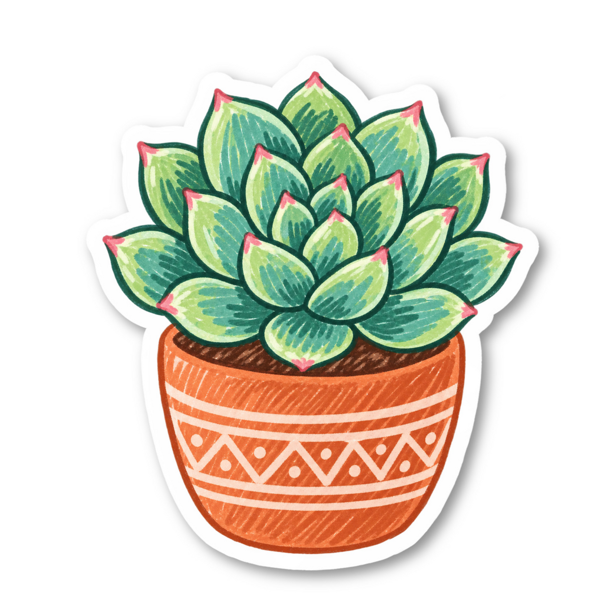 Succulent Stickers Vinyl Sticker