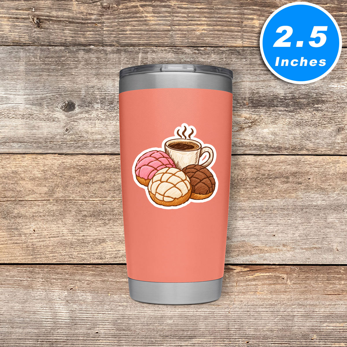 Conchas And Coffee Sticker Vinyl Stickers