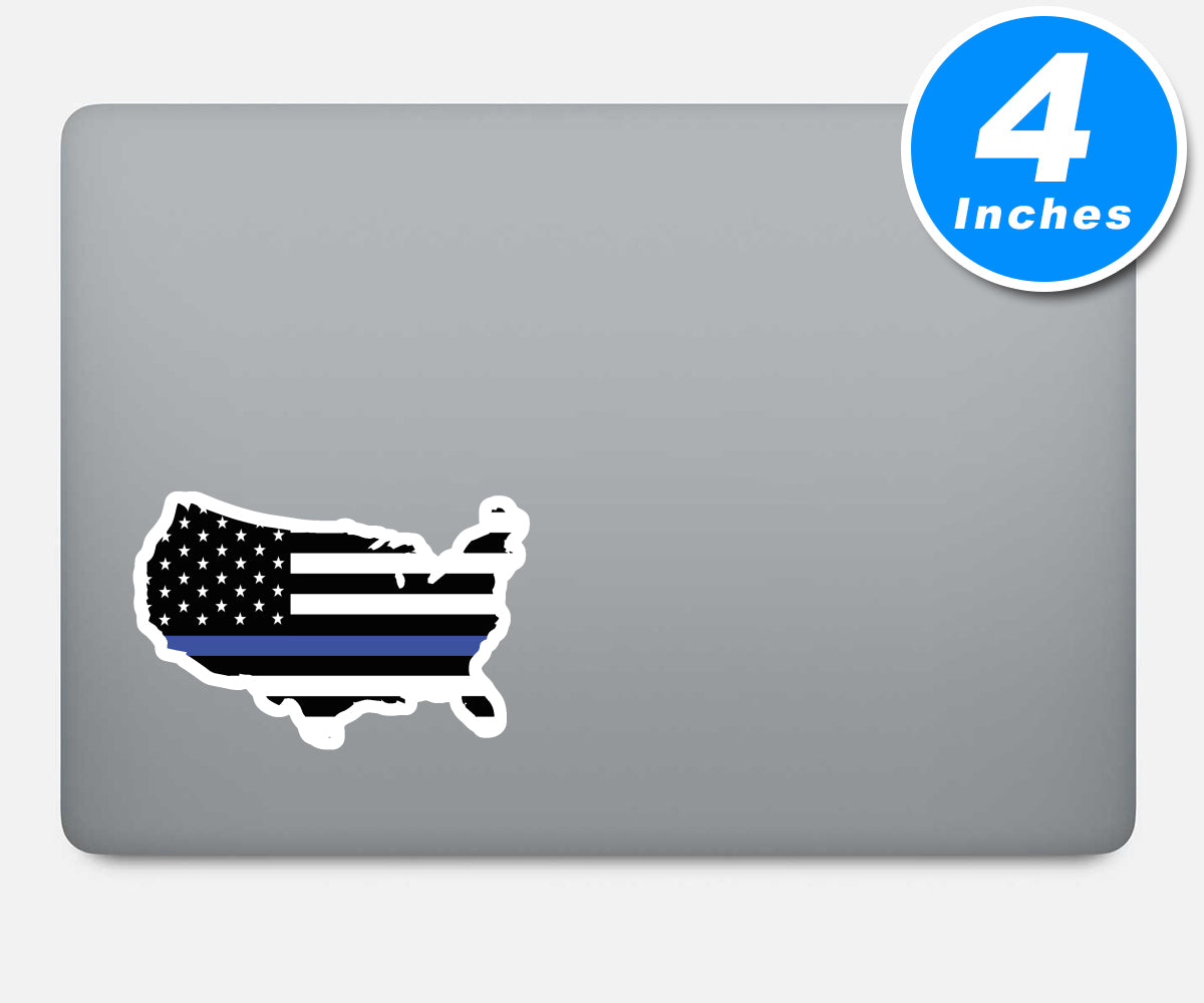 American Flag Thin Blue Line Vinyl Stickers