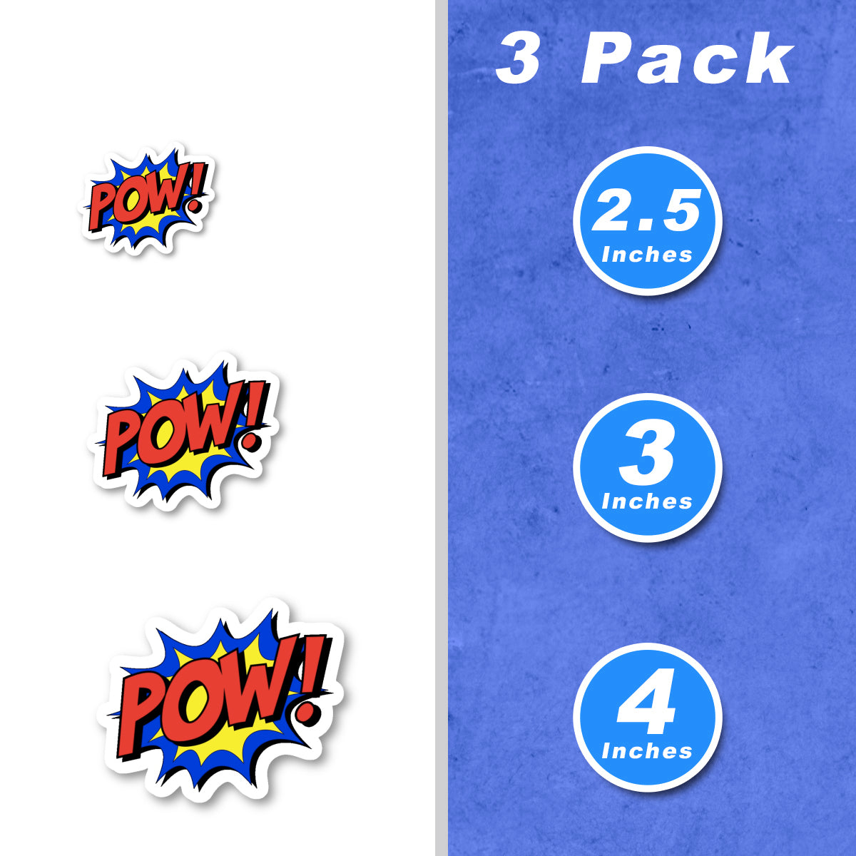 Pow Vinyl Stickers