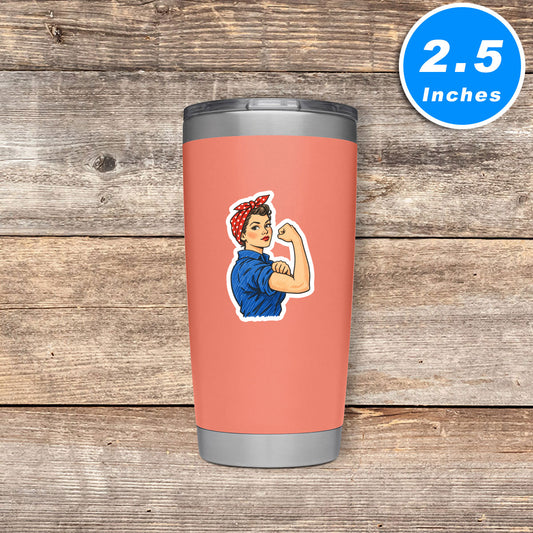 Rosie The Riveter Vinyl Stickers